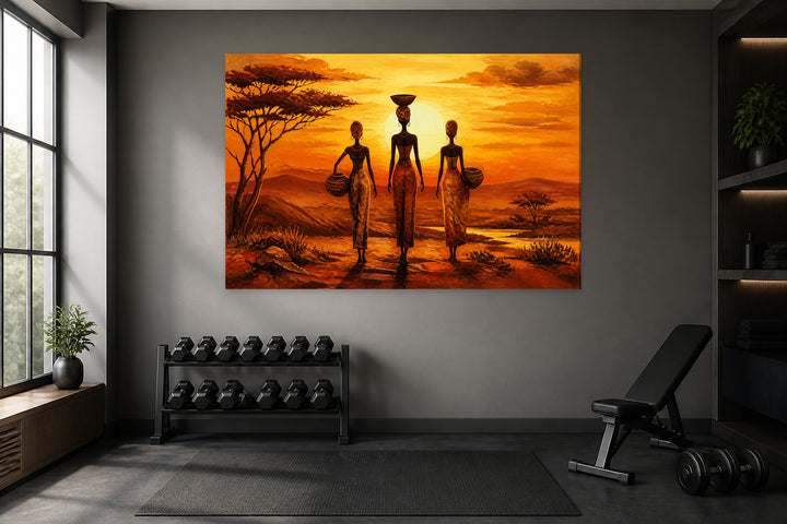 African sunset – interior view 1