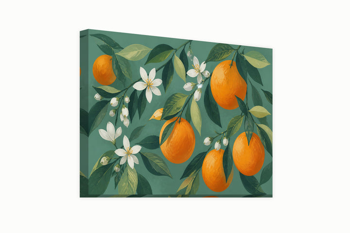 Orange with flower – front view
