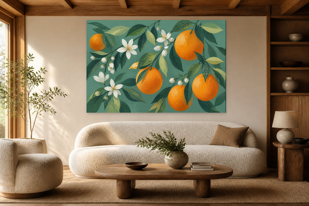 Orange with flower – interior view 1