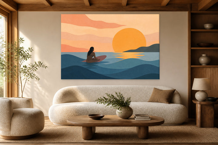 Surf at sunset minimal – interior view 1