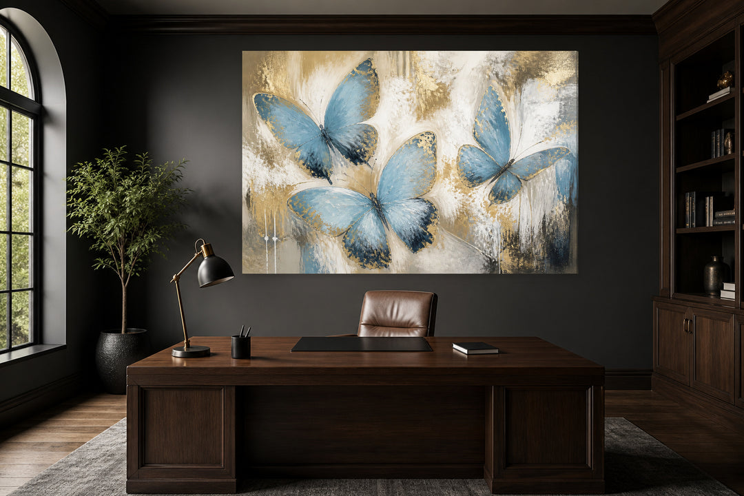 Blue butterflies – interior view 1