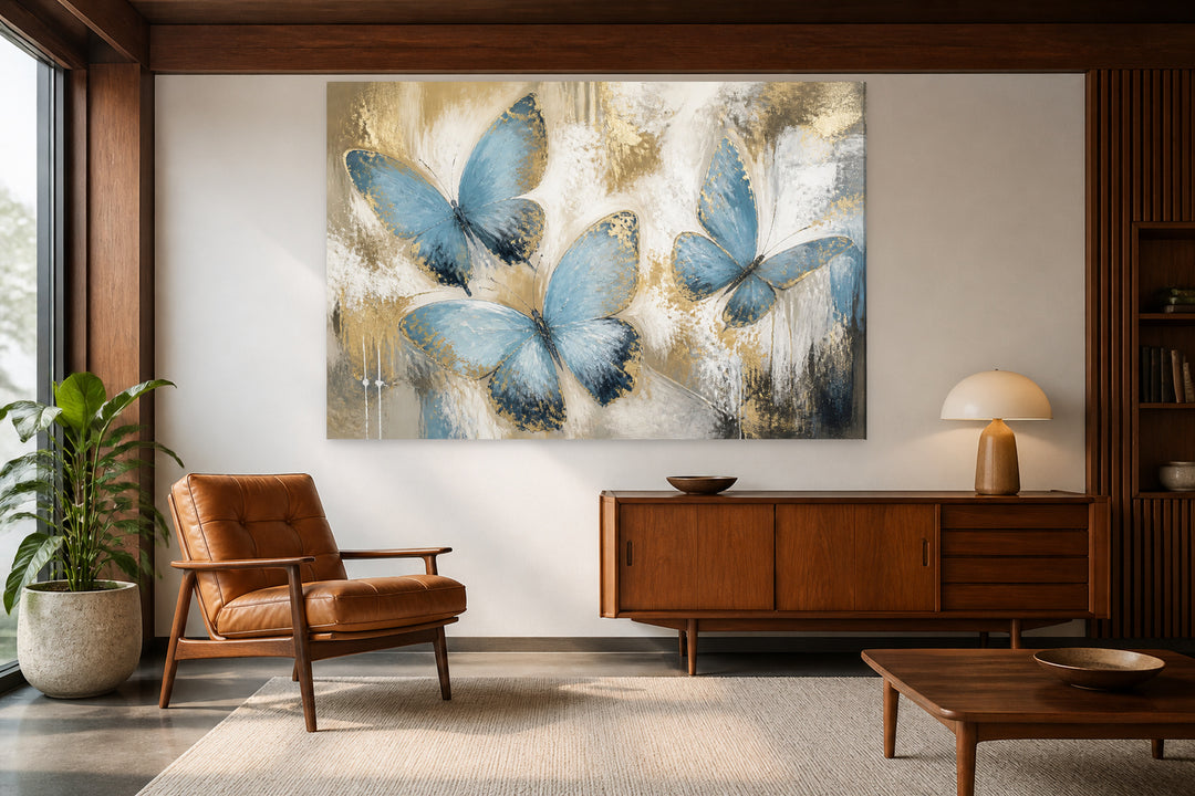 Blue butterflies – interior view 2