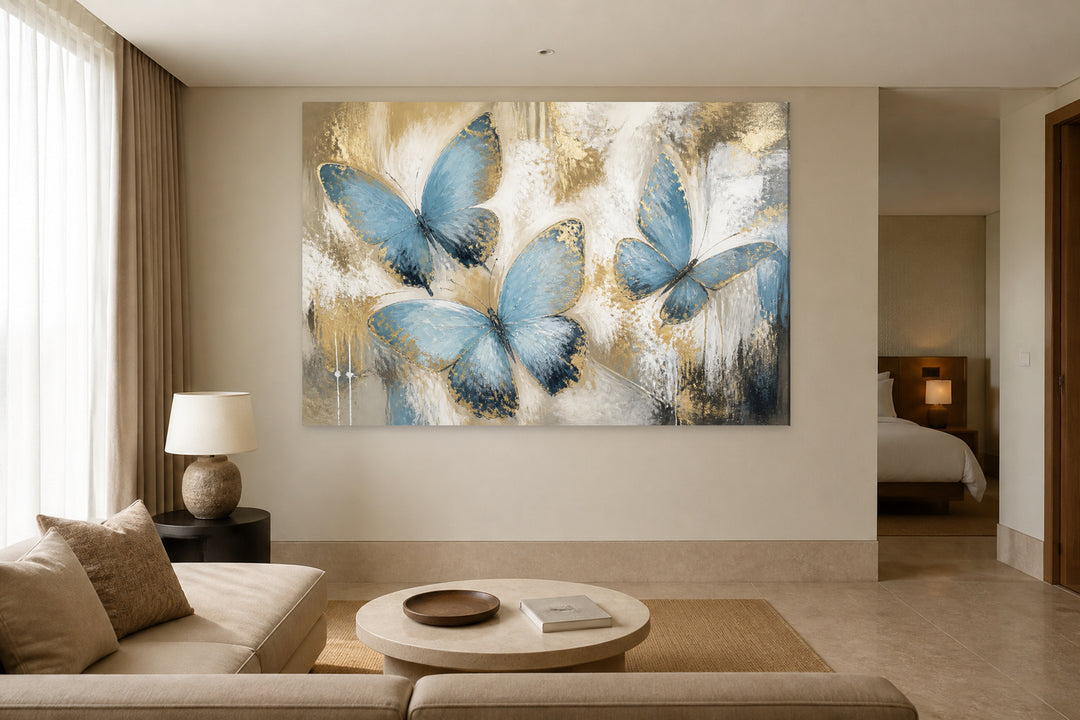 Blue butterflies – interior view 3