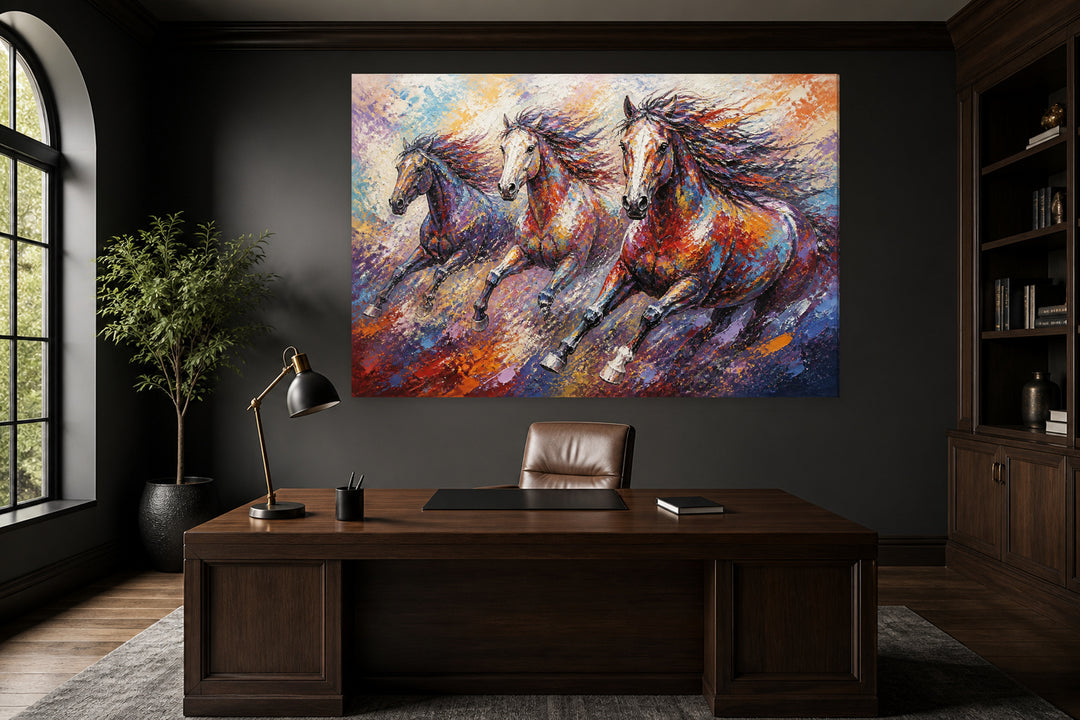 Horses galloping – interior view 1
