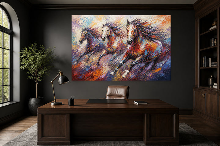 Horses galloping – interior view 1