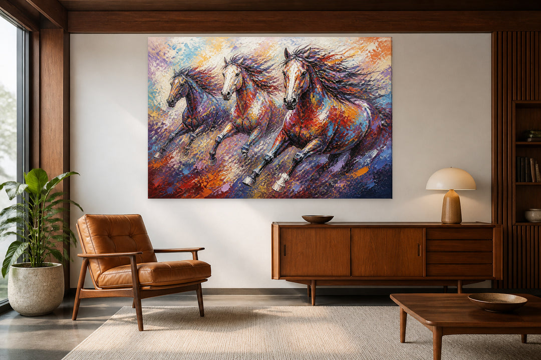 Horses galloping – interior view 2