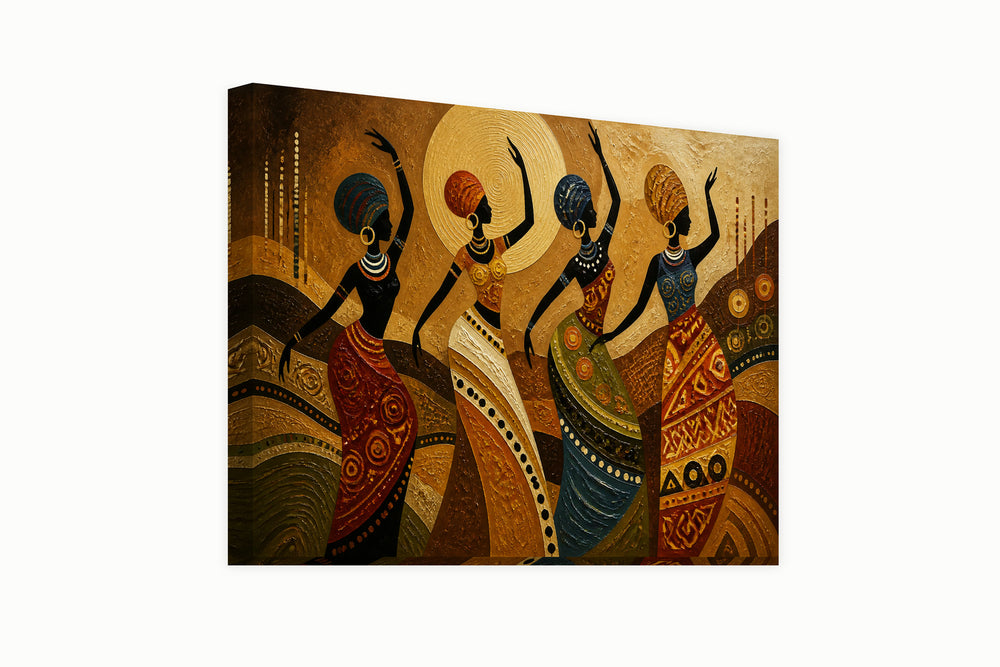 Abstract African dance – front view