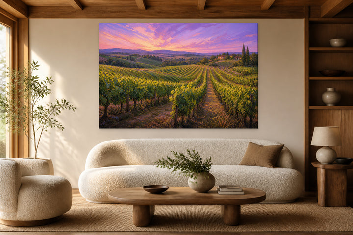Vineyards in the hills – interior view 1