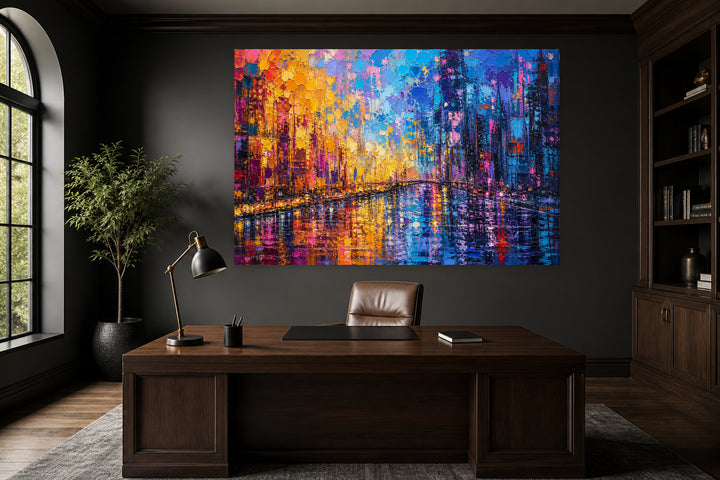 Colored city in oil – interior view 1