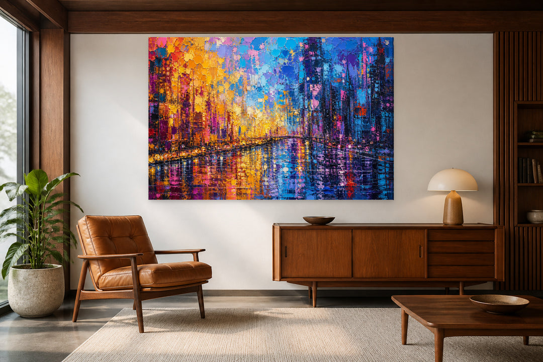 Colored city in oil – interior view 2