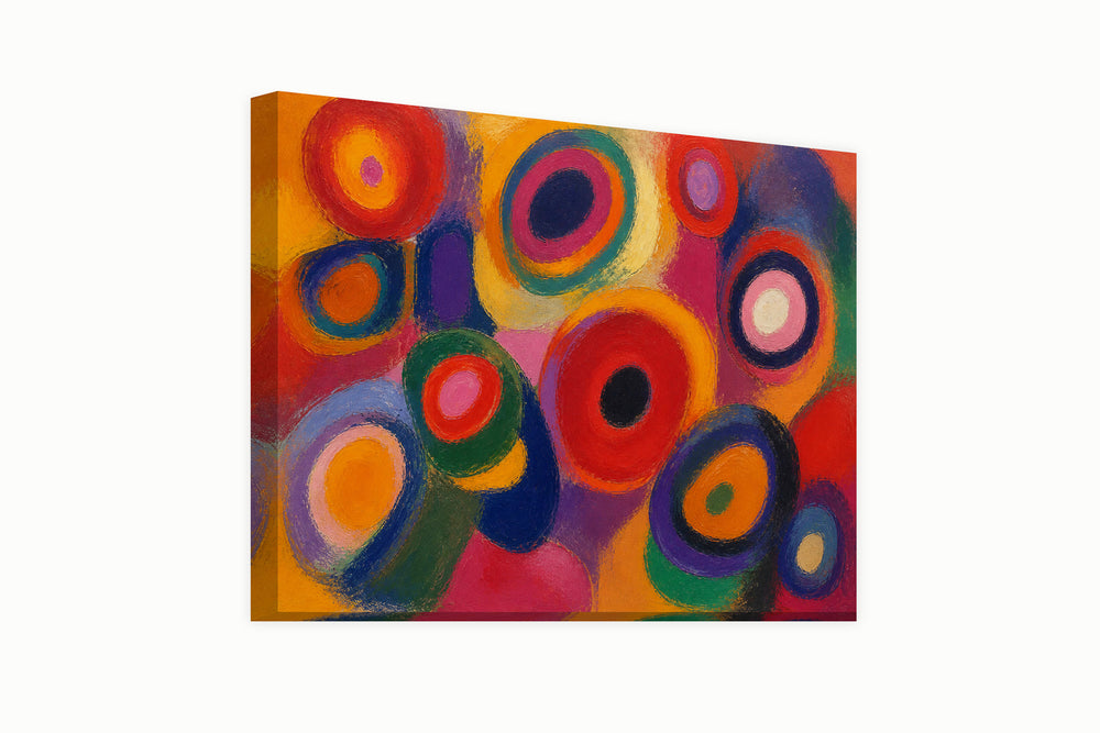 Abstract red circle – front view