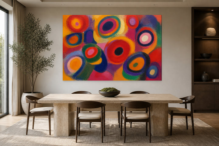Abstract red circle – interior view 2