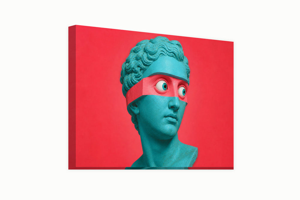 Roman bust - pop portrait – front view