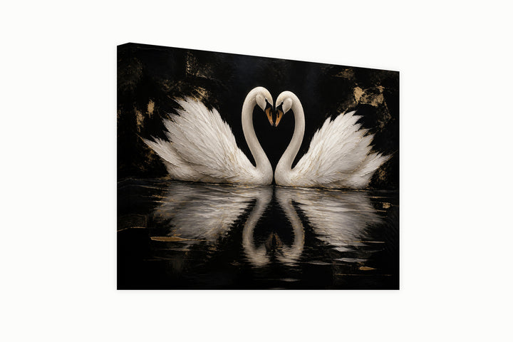 Swans in love – front view