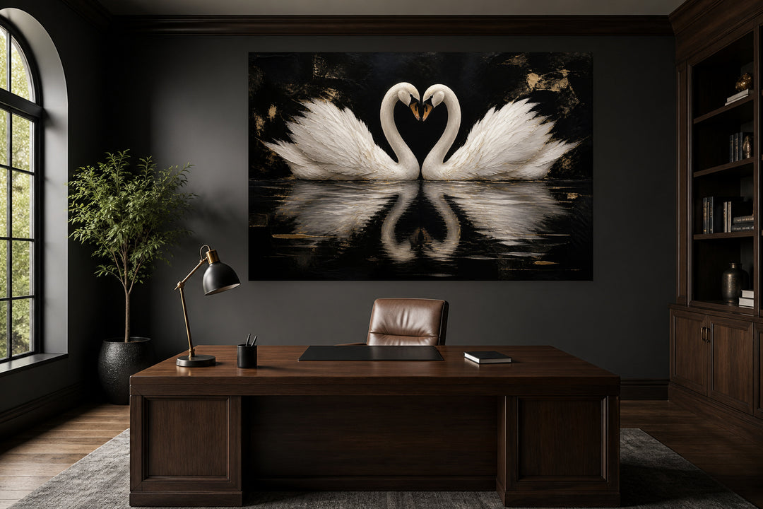 Swans in love – interior view 1