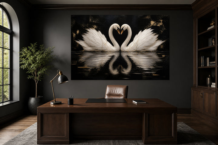 Swans in love – interior view 1