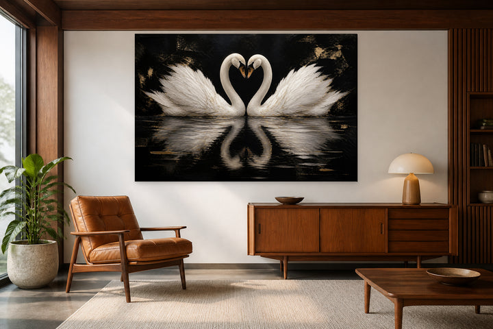 Swans in love – interior view 2