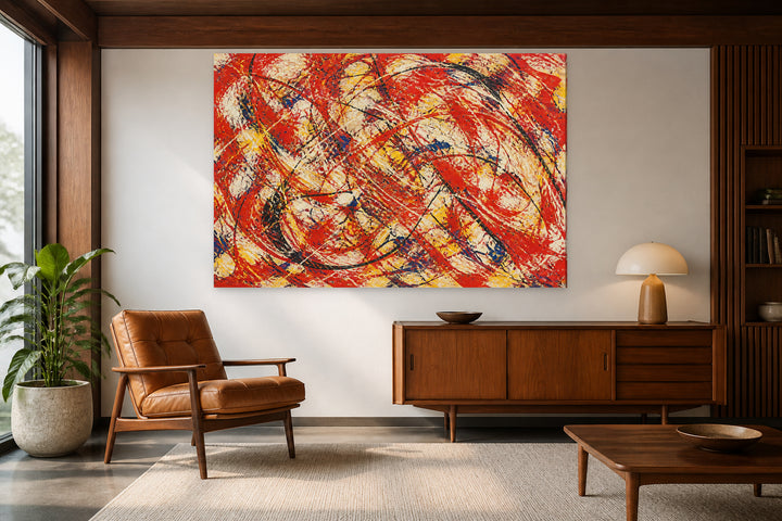 Colored abstract art – interior view 2