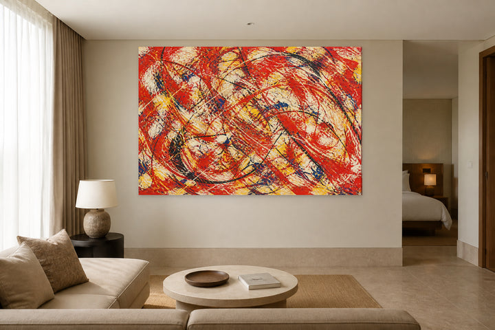 Colored abstract art – interior view 3