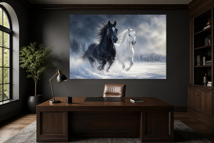 Horses together – interior view 1