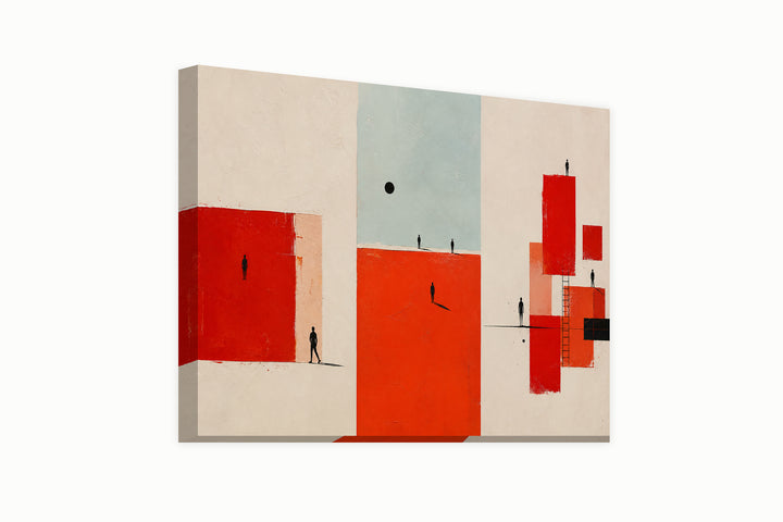 Red minimal - 3 pieces set – front view