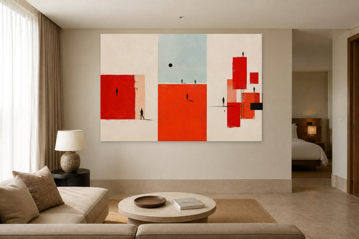 Red minimal - 3 pieces set