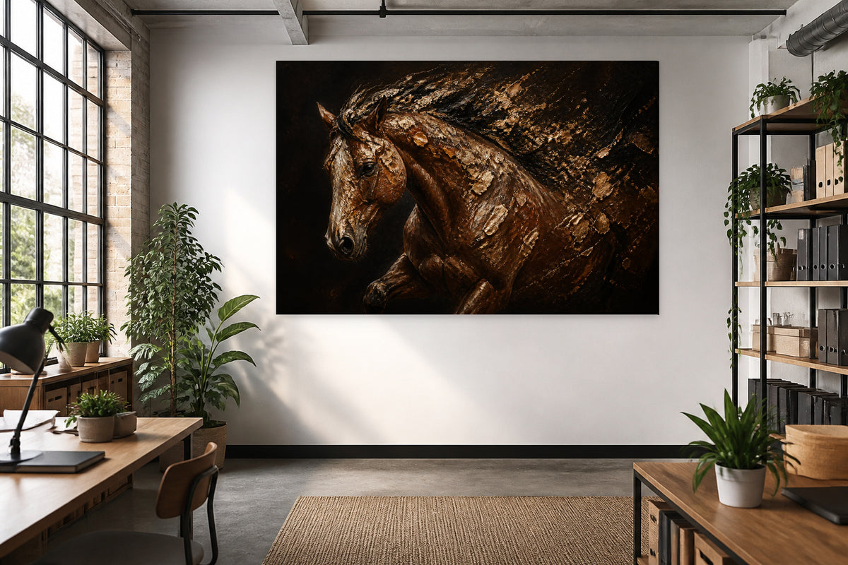 Golden brown horse