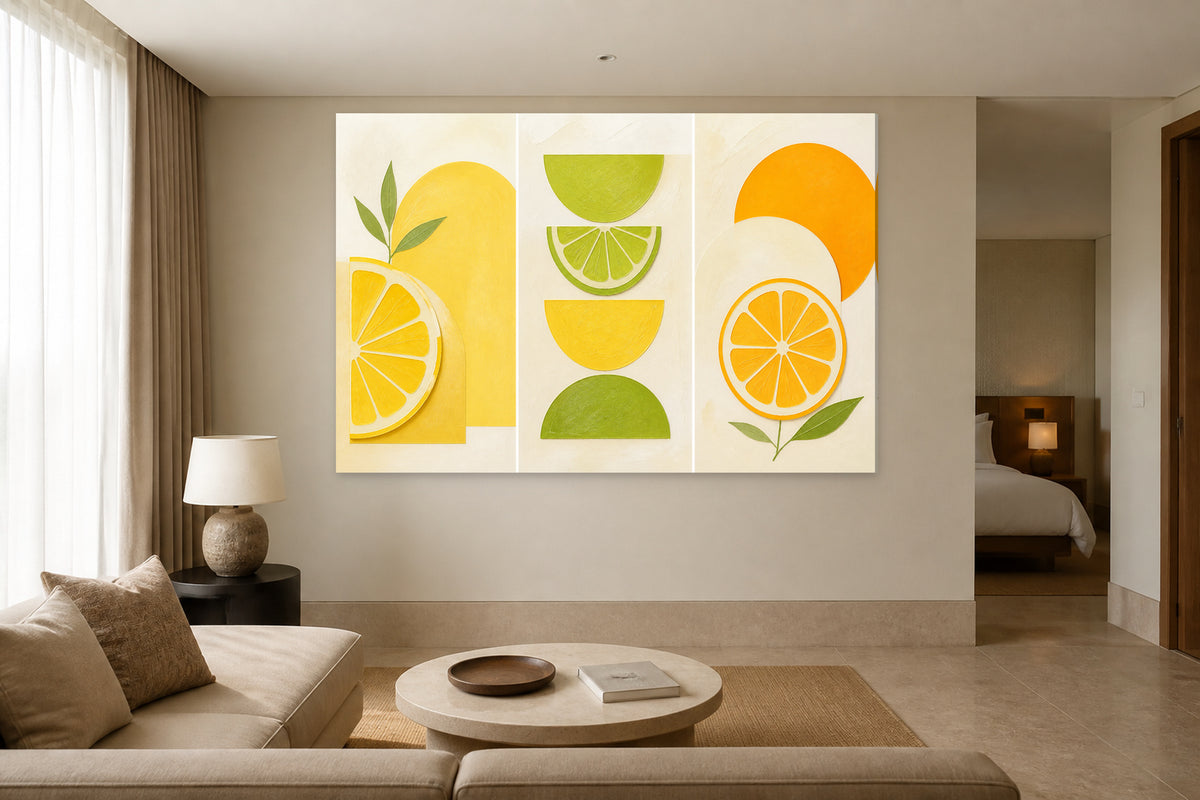 Modern citrus - 3 pieces set