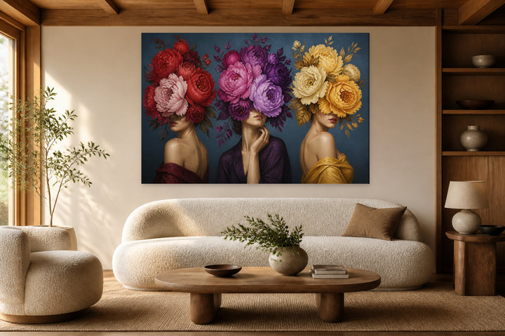 Women and bouquets - 3 pieces set – interior view 1