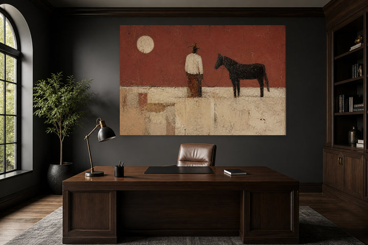 Uomo, Cavallo, Orizzonte – interior view 1