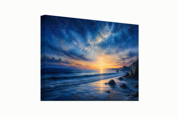 Sea and beach at dawn — Edition 2 – front view