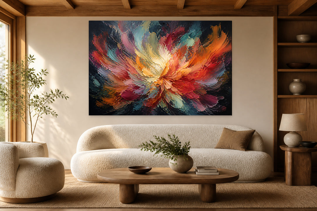 Pennellate di petali arcobaleno – interior view 1
