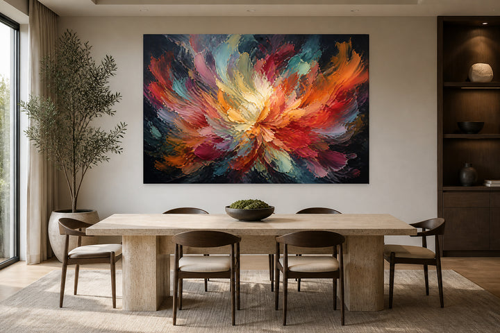 Pennellate di petali arcobaleno – interior view 2