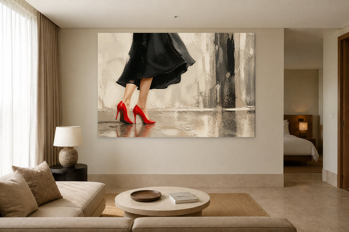 Woman's red heel