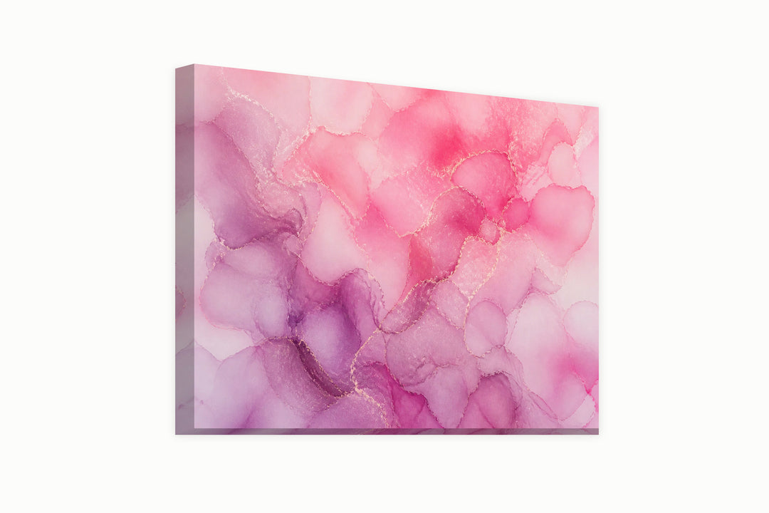 Watercolor explosion of pink and lilac – front view