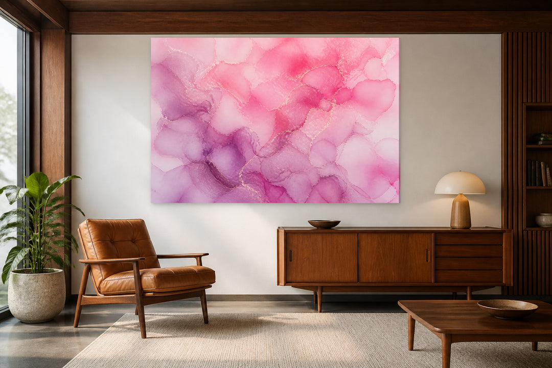 Watercolor explosion of pink and lilac – interior view 2