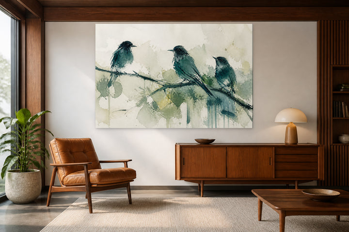 Sketch of three birds – interior view 2