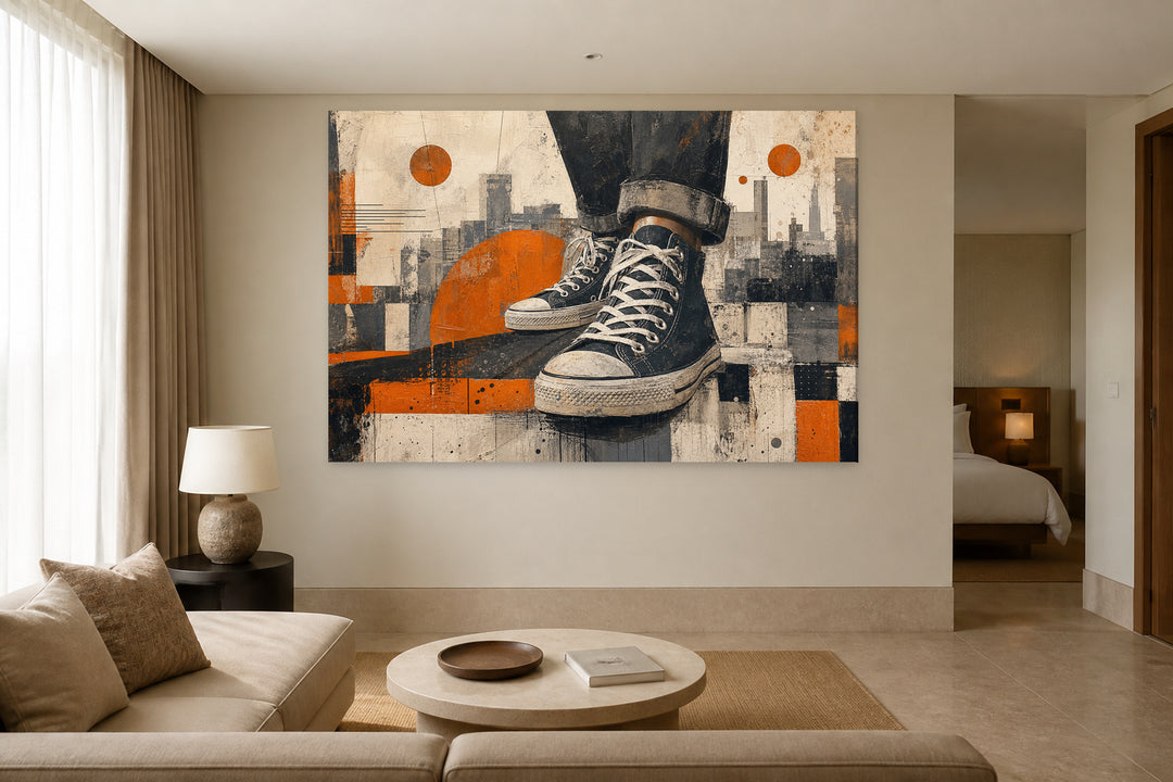 Converse on the feet – interior view 3