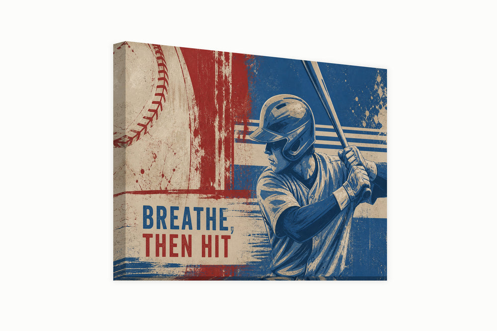 Breathe, then hit – front view