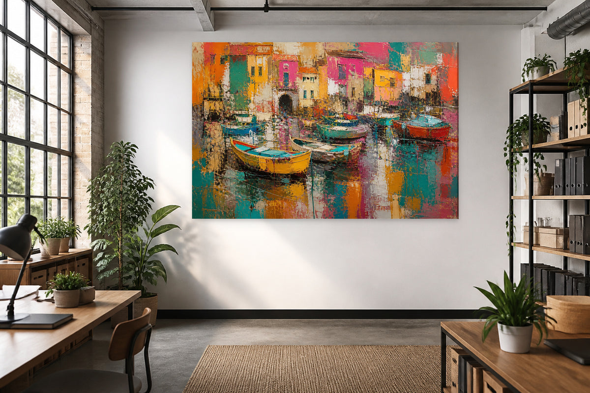 Ocher green boats — Edition 11