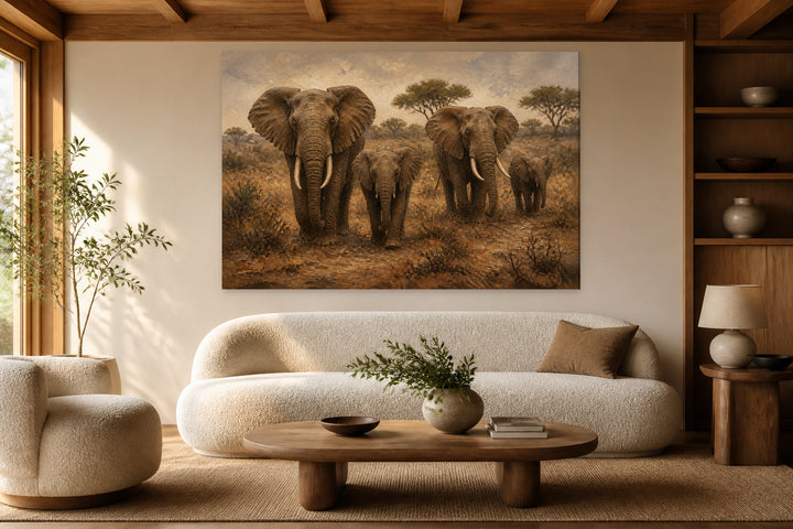 Elephants in Africa – interior view 1