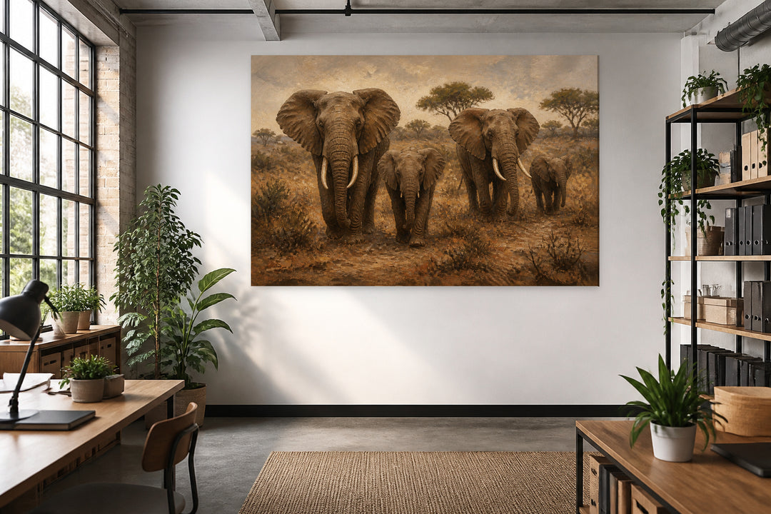 Elephants in Africa – interior view 3
