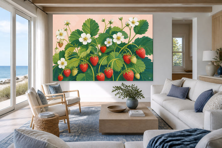 Strawberries with flower – interior view 3