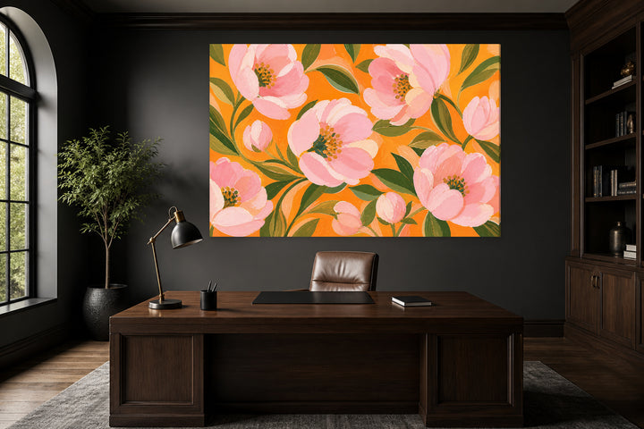 Pink flowers - Italy – interior view 1