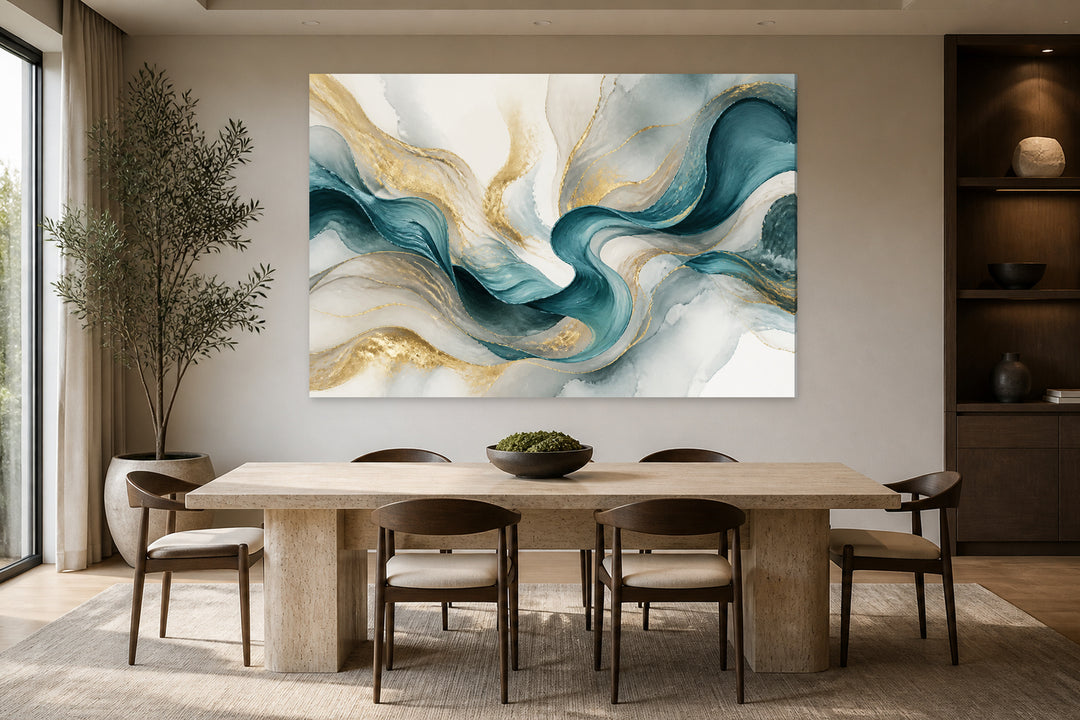 Nordic abstract 3 pieces set – interior view 2