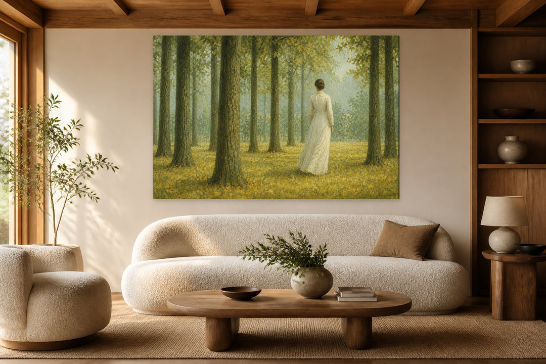 The signature in white - Magritte – interior view 1