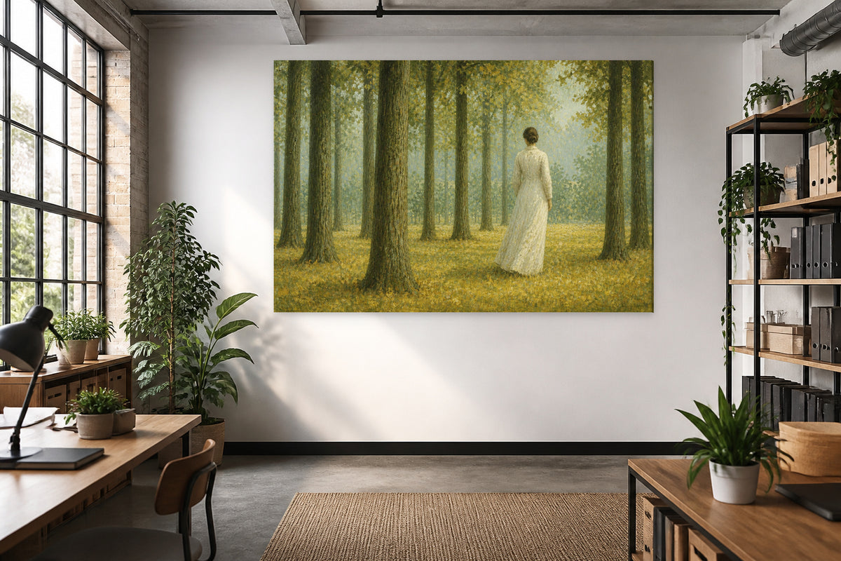 The signature in white - Magritte