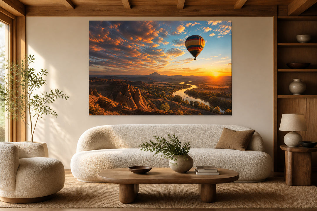 Mongolfiera at sunset – interior view 1
