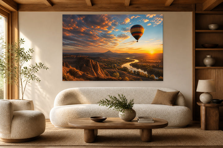 Mongolfiera at sunset – interior view 1