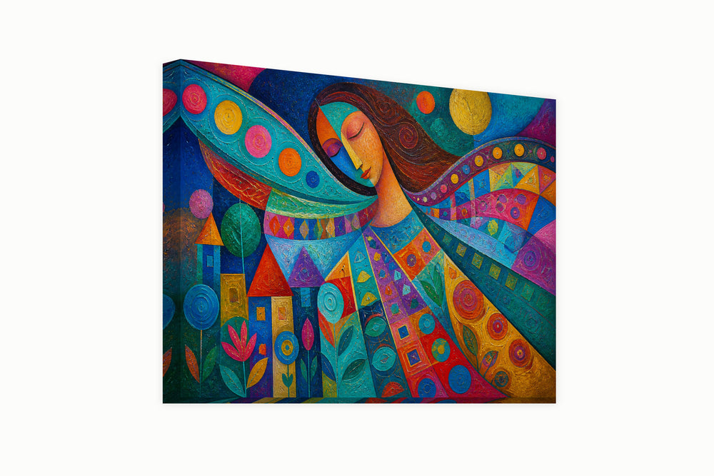 Colored angel – front view